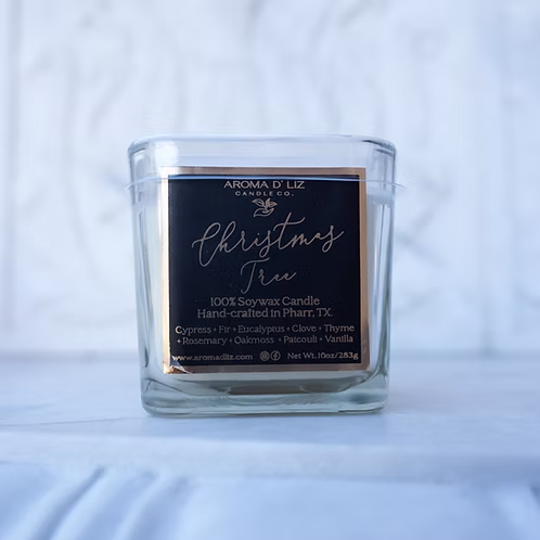 Christmas Tree hand-poured candle by Aroma D'Liz