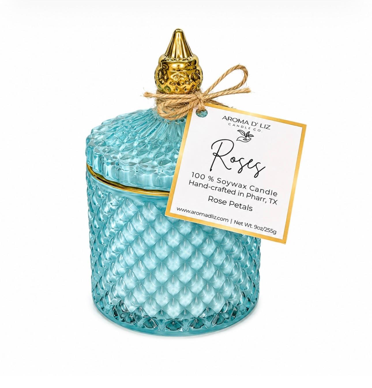 Rosas hand-poured candle by Aroma D'Liz