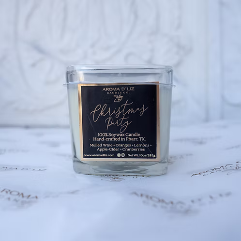 Christmas Party hand-poured candle by Aroma D'Liz